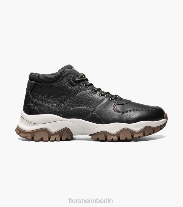 D280338 schwarz getrommelt Schuhwerk Männer Florsheim Xplor Moc Toe Wanderstiefel