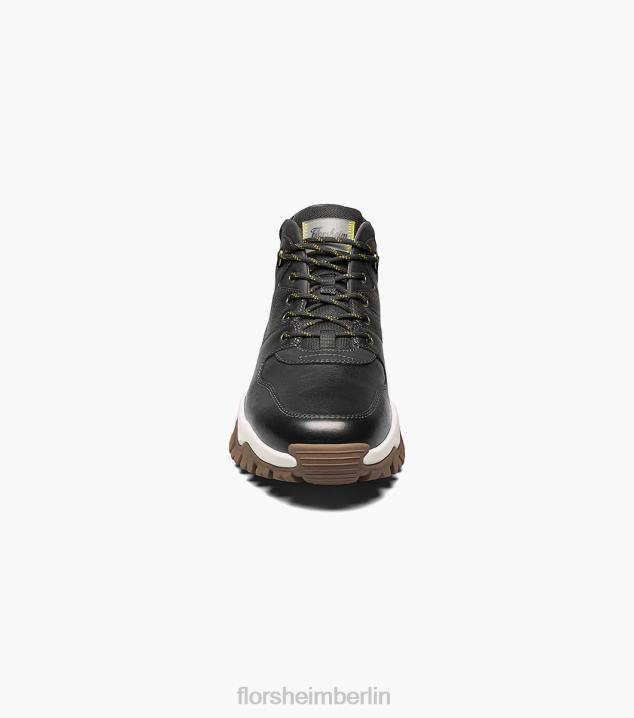 D280338 schwarz getrommelt Schuhwerk Männer Florsheim Xplor Moc Toe Wanderstiefel