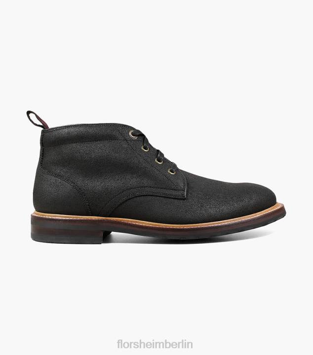 D280389 Ebenholz bedruckt Schuhwerk Männer Florsheim Foundry-Chukka-Stiefel mit schlichter Zehenpartie