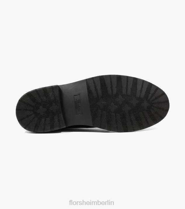 D280389 Ebenholz bedruckt Schuhwerk Männer Florsheim Foundry-Chukka-Stiefel mit schlichter Zehenpartie