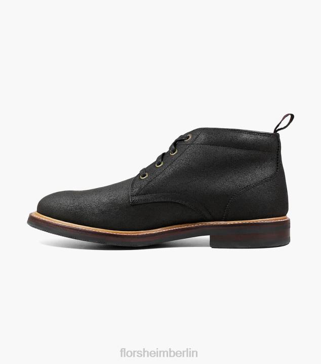D280389 Ebenholz bedruckt Schuhwerk Männer Florsheim Foundry-Chukka-Stiefel mit schlichter Zehenpartie