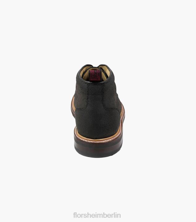 D280389 Ebenholz bedruckt Schuhwerk Männer Florsheim Foundry-Chukka-Stiefel mit schlichter Zehenpartie