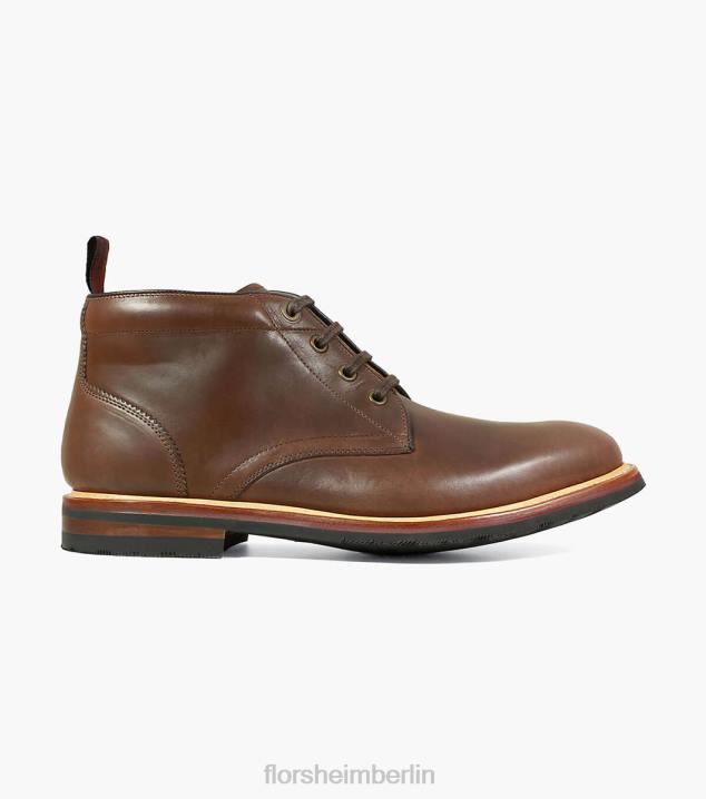 D280391 braun Schuhwerk Männer Florsheim Foundry-Chukka-Stiefel mit schlichter Zehenpartie