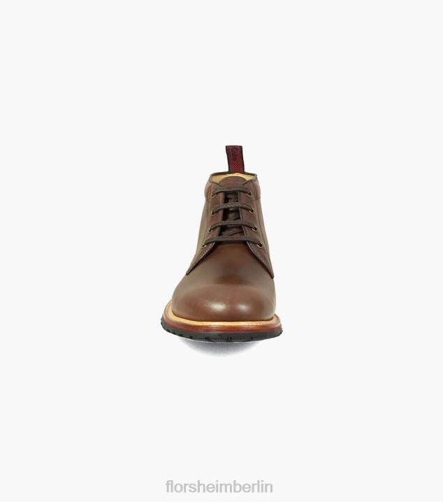 D280391 braun Schuhwerk Männer Florsheim Foundry-Chukka-Stiefel mit schlichter Zehenpartie
