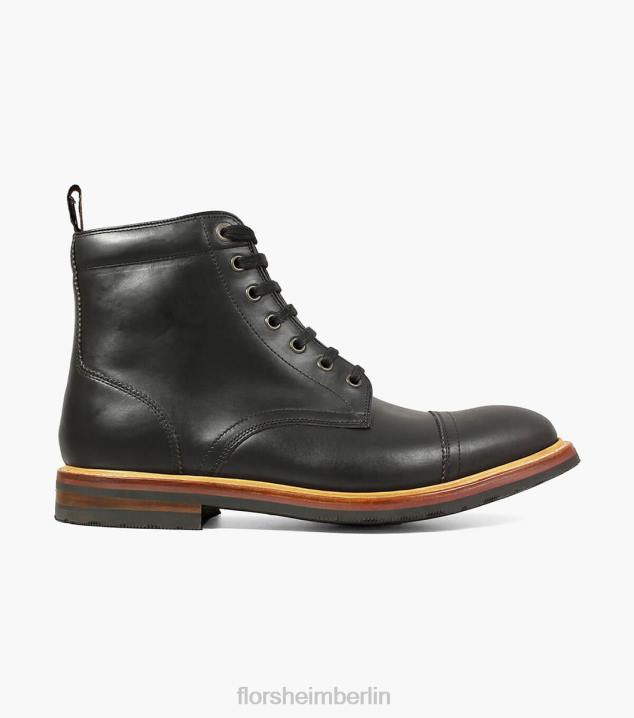 D280392 Schwarz Schuhwerk Männer Florsheim Foundry-Stiefel mit Zehenkappe