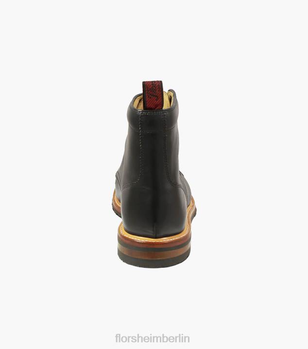 D280392 Schwarz Schuhwerk Männer Florsheim Foundry-Stiefel mit Zehenkappe