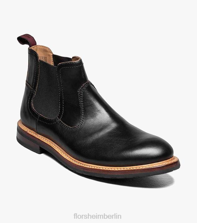 D280393 Schwarz Schuhwerk Männer Florsheim Foundry Gore-Stiefel mit schlichter Zehenpartie