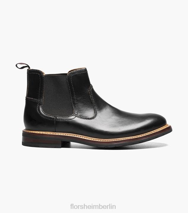 D280393 Schwarz Schuhwerk Männer Florsheim Foundry Gore-Stiefel mit schlichter Zehenpartie