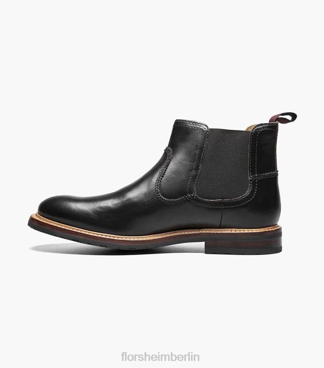 D280393 Schwarz Schuhwerk Männer Florsheim Foundry Gore-Stiefel mit schlichter Zehenpartie