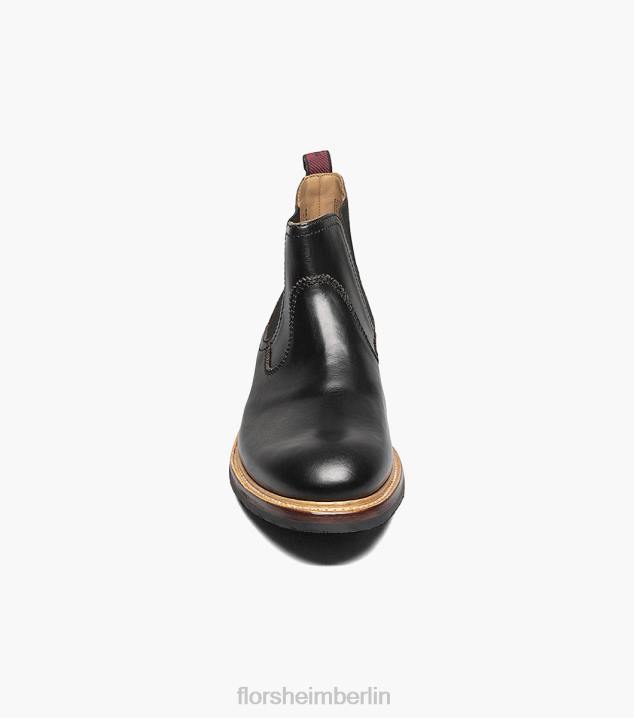 D280393 Schwarz Schuhwerk Männer Florsheim Foundry Gore-Stiefel mit schlichter Zehenpartie