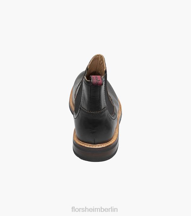 D280393 Schwarz Schuhwerk Männer Florsheim Foundry Gore-Stiefel mit schlichter Zehenpartie