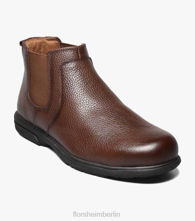 D280416 braun Schuhwerk Männer Florsheim Loedin Work Gore-Stiefel mit Stahlkappe und schlichter Zehenpartie