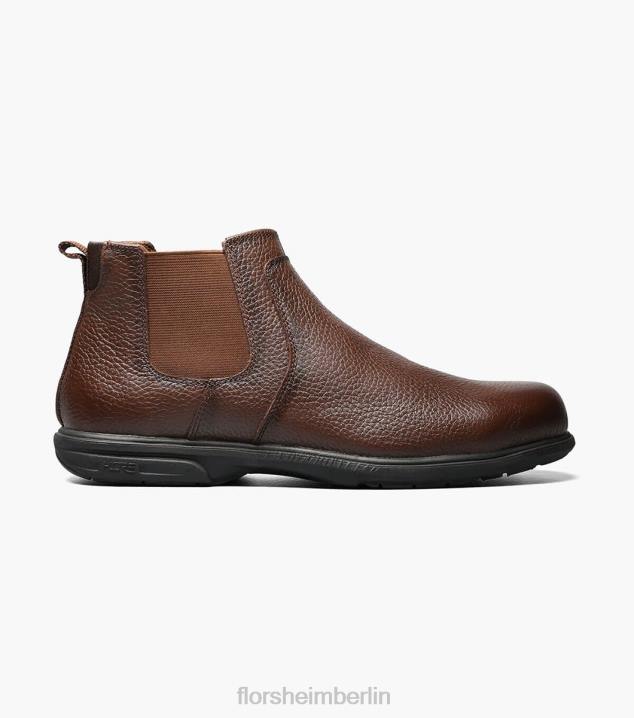 D280416 braun Schuhwerk Männer Florsheim Loedin Work Gore-Stiefel mit Stahlkappe und schlichter Zehenpartie