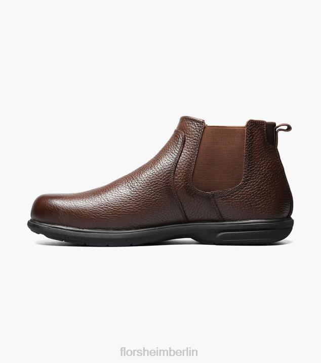 D280416 braun Schuhwerk Männer Florsheim Loedin Work Gore-Stiefel mit Stahlkappe und schlichter Zehenpartie