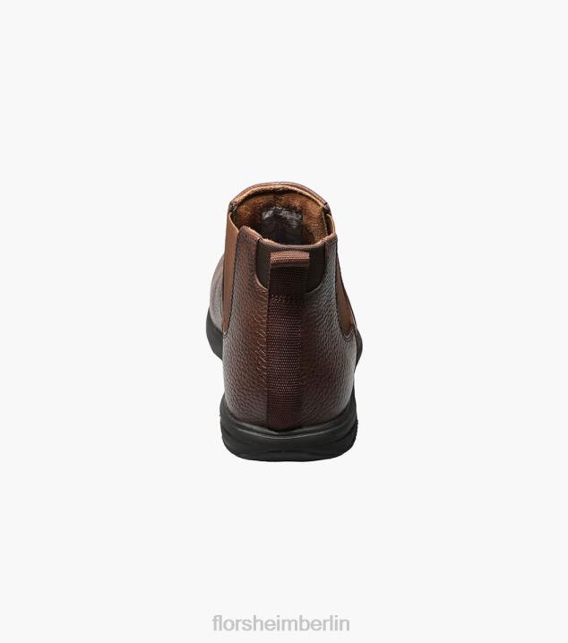 D280416 braun Schuhwerk Männer Florsheim Loedin Work Gore-Stiefel mit Stahlkappe und schlichter Zehenpartie