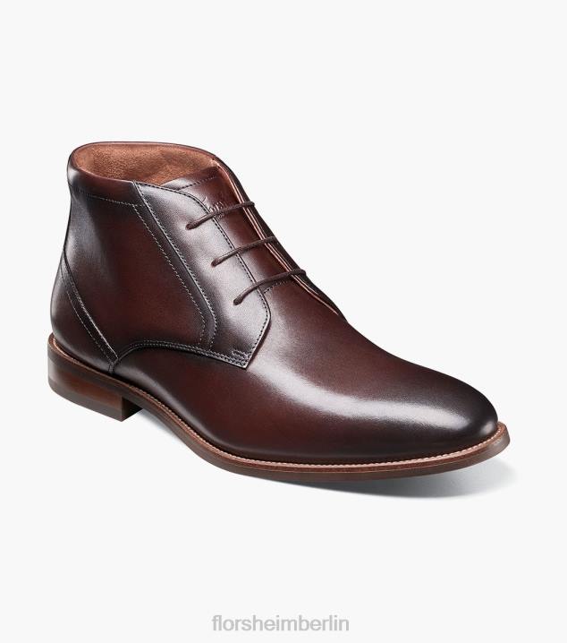 D28058 braun Schuhwerk Männer Florsheim Rucci-Chukka-Stiefel mit schlichter Zehenpartie