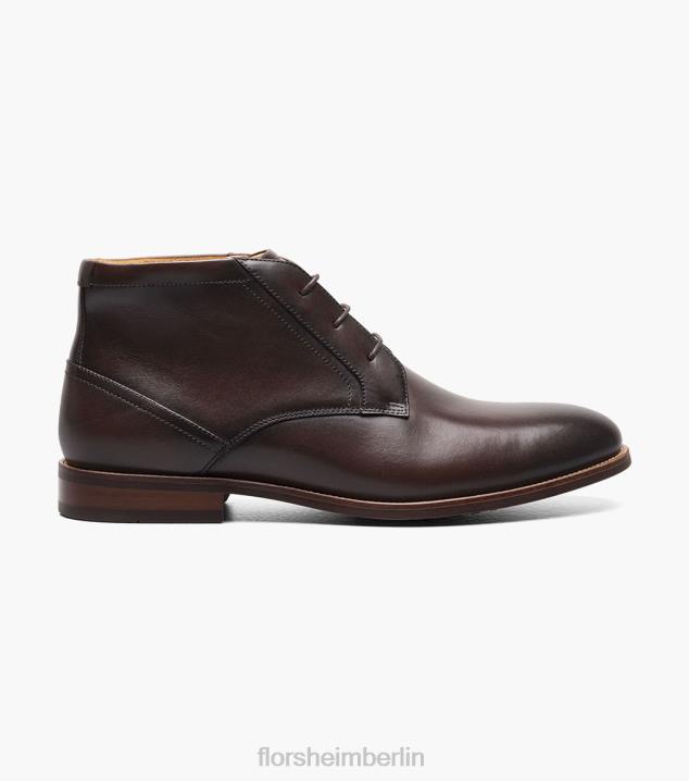 D28058 braun Schuhwerk Männer Florsheim Rucci-Chukka-Stiefel mit schlichter Zehenpartie
