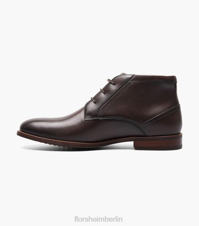 D28058 braun Schuhwerk Männer Florsheim Rucci-Chukka-Stiefel mit schlichter Zehenpartie