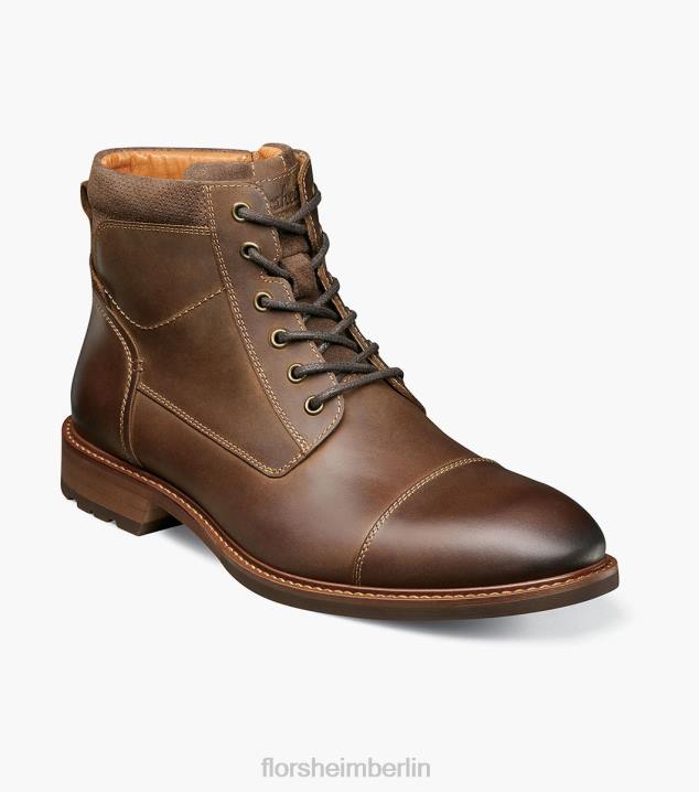D28072 braunes Ch Schuhwerk Männer Florsheim Chalet-Schnürstiefel mit Kappenkappe