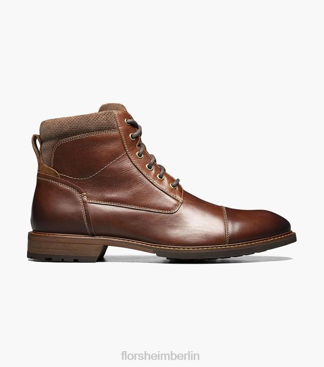 D28073 Kastanie Schuhwerk Männer Florsheim Chalet-Schnürstiefel mit Kappenkappe