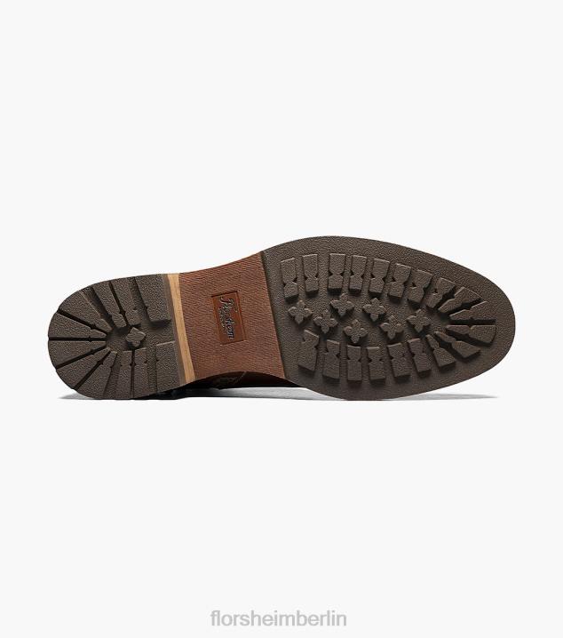 D28073 Kastanie Schuhwerk Männer Florsheim Chalet-Schnürstiefel mit Kappenkappe