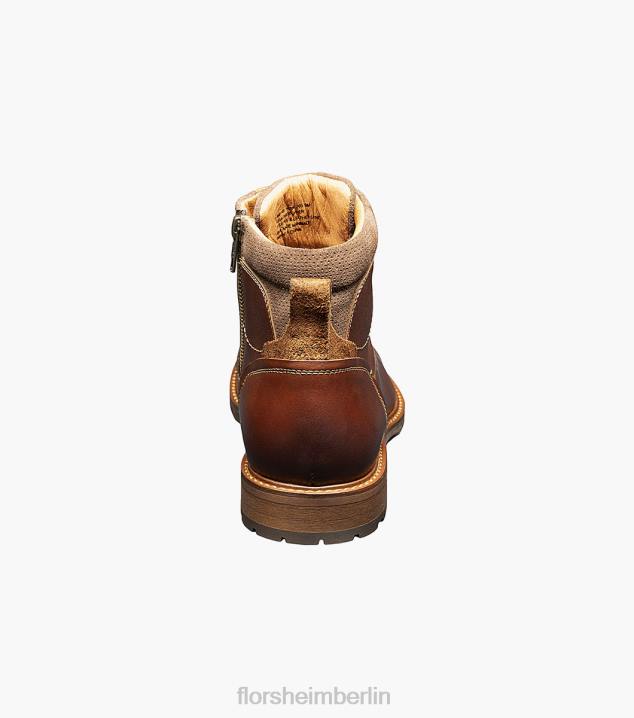 D28073 Kastanie Schuhwerk Männer Florsheim Chalet-Schnürstiefel mit Kappenkappe