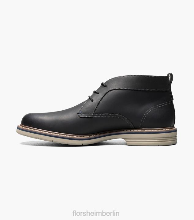 D28075 schwarzes Ch Schuhwerk Männer Florsheim Norwalk Chukka-Stiefel mit schlichter Zehenpartie