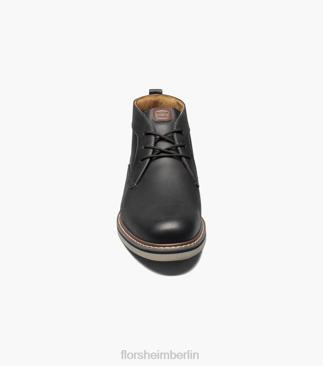 D28075 schwarzes Ch Schuhwerk Männer Florsheim Norwalk Chukka-Stiefel mit schlichter Zehenpartie