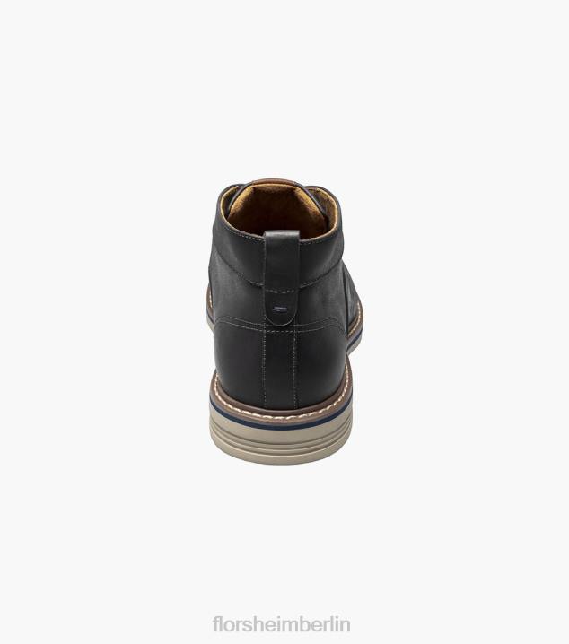 D28075 schwarzes Ch Schuhwerk Männer Florsheim Norwalk Chukka-Stiefel mit schlichter Zehenpartie
