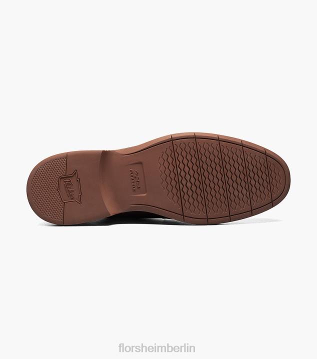 D28076 braunes Ch Schuhwerk Männer Florsheim Norwalk Chukka-Stiefel mit schlichter Zehenpartie