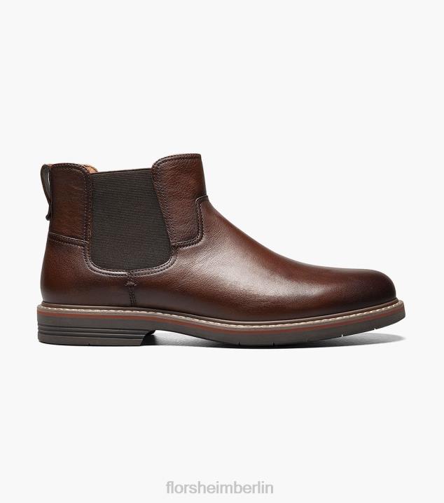 D28077 Cognac fiel Schuhwerk Männer Florsheim Norwalk Gore-Stiefel mit schlichter Zehenpartie
