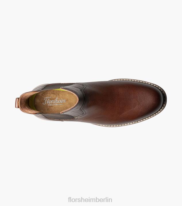 D28077 Cognac fiel Schuhwerk Männer Florsheim Norwalk Gore-Stiefel mit schlichter Zehenpartie