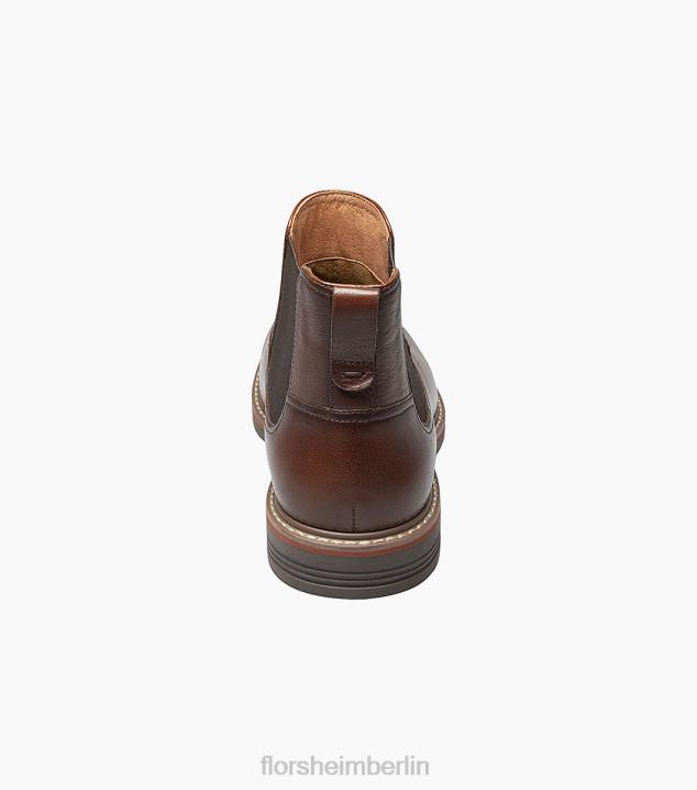 D28077 Cognac fiel Schuhwerk Männer Florsheim Norwalk Gore-Stiefel mit schlichter Zehenpartie