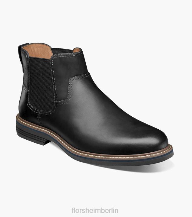 D28078 schwarzes Ch Schuhwerk Männer Florsheim Norwalk Gore-Stiefel mit schlichter Zehenpartie
