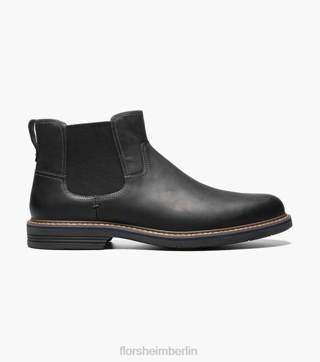 D28078 schwarzes Ch Schuhwerk Männer Florsheim Norwalk Gore-Stiefel mit schlichter Zehenpartie