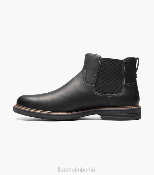 D28078 schwarzes Ch Schuhwerk Männer Florsheim Norwalk Gore-Stiefel mit schlichter Zehenpartie