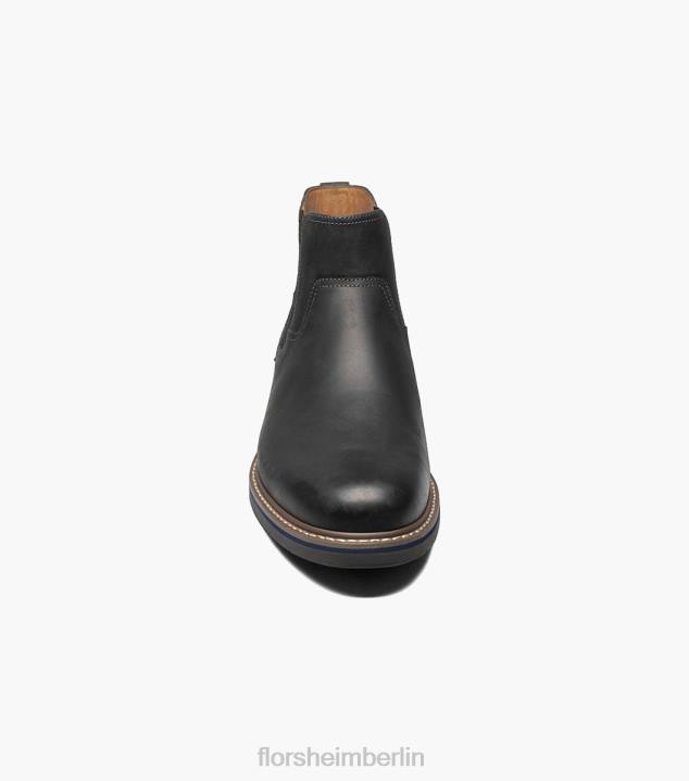 D28078 schwarzes Ch Schuhwerk Männer Florsheim Norwalk Gore-Stiefel mit schlichter Zehenpartie