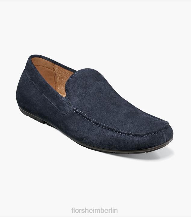 D280100 marineblaues Wildleder Schuhwerk Männer Florsheim Talladega Moc Toe venezianischer Fahrer