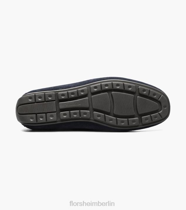 D280100 marineblaues Wildleder Schuhwerk Männer Florsheim Talladega Moc Toe venezianischer Fahrer