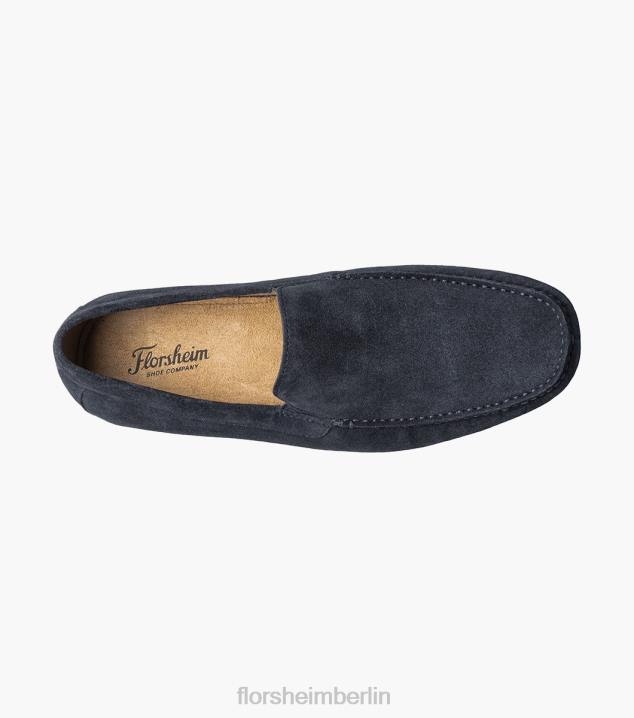 D280100 marineblaues Wildleder Schuhwerk Männer Florsheim Talladega Moc Toe venezianischer Fahrer