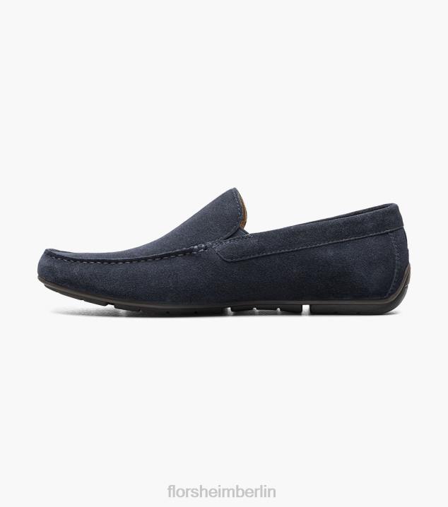 D280100 marineblaues Wildleder Schuhwerk Männer Florsheim Talladega Moc Toe venezianischer Fahrer