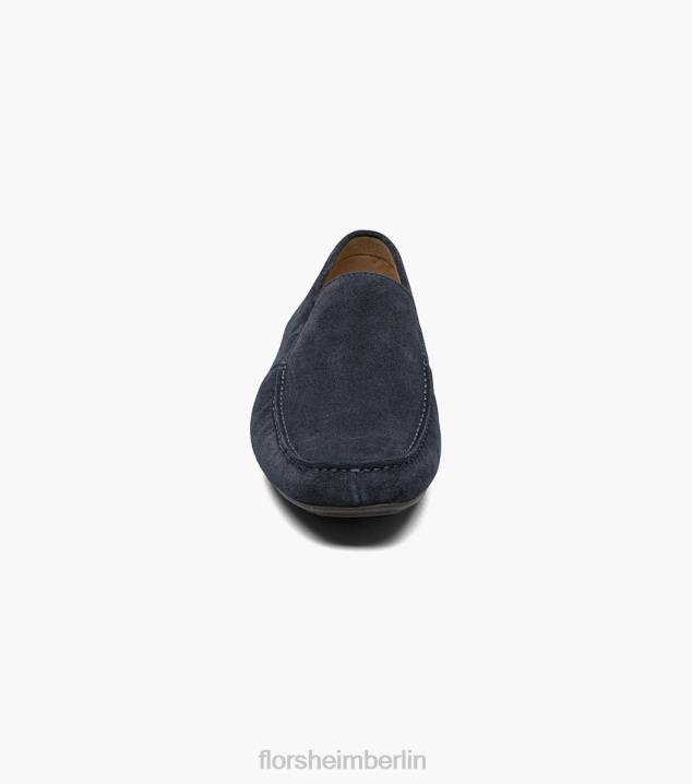 D280100 marineblaues Wildleder Schuhwerk Männer Florsheim Talladega Moc Toe venezianischer Fahrer