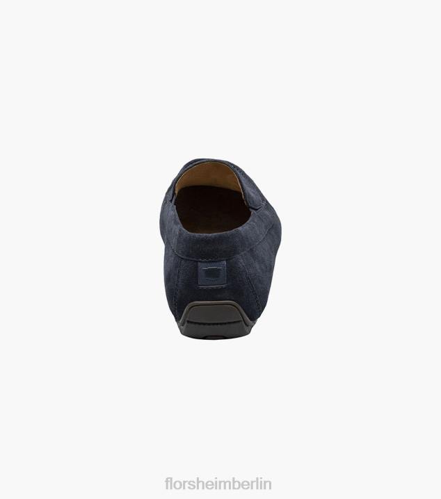 D280100 marineblaues Wildleder Schuhwerk Männer Florsheim Talladega Moc Toe venezianischer Fahrer