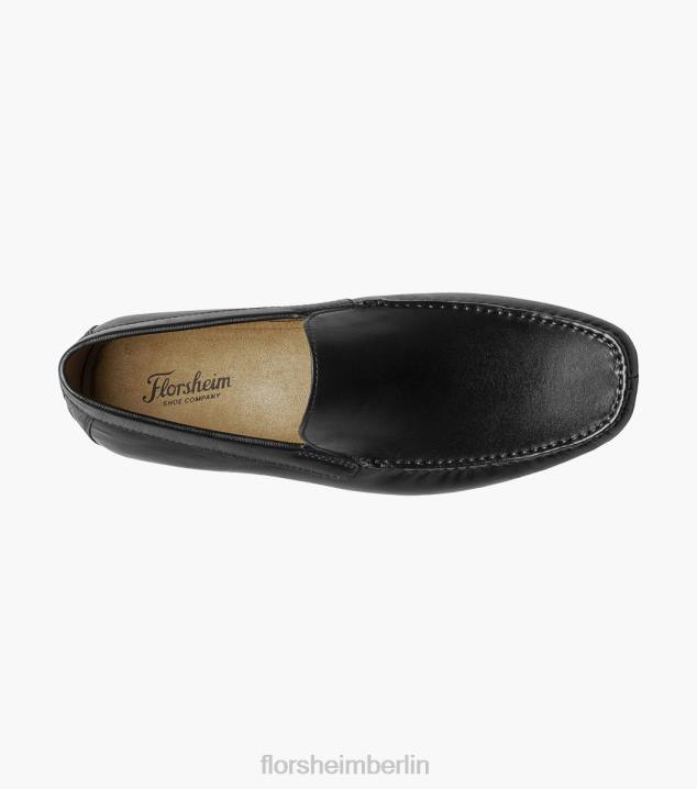 D280101 Schwarz Schuhwerk Männer Florsheim Talladega Moc Toe venezianischer Fahrer