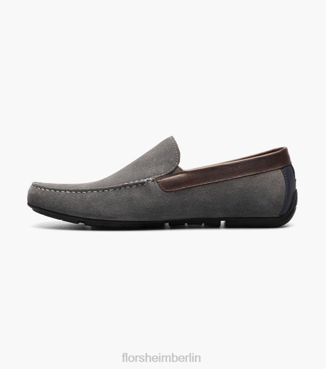D280102 grau-multi Schuhwerk Männer Florsheim Talladega Moc Toe venezianischer Fahrer