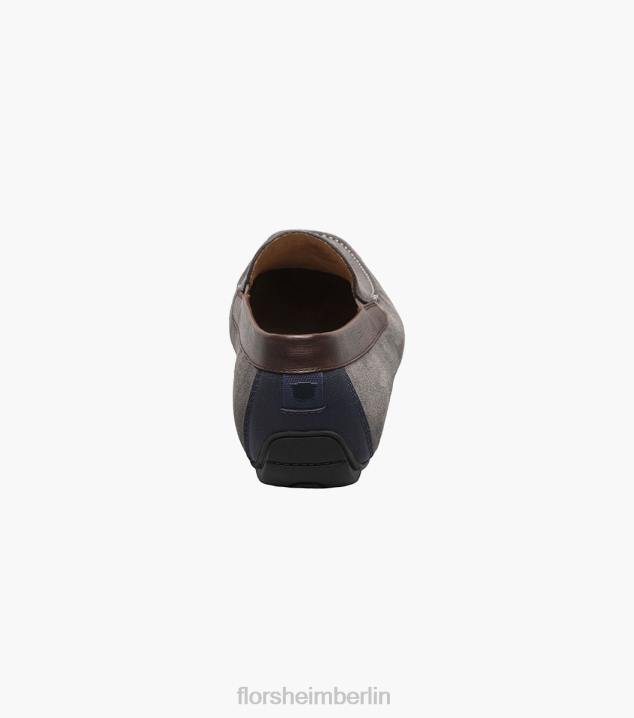 D280102 grau-multi Schuhwerk Männer Florsheim Talladega Moc Toe venezianischer Fahrer