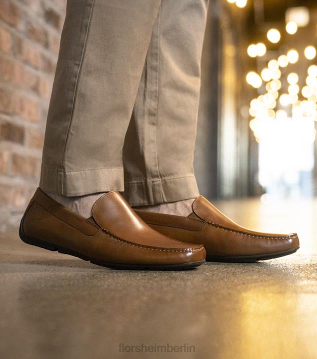 D280103 Cognac Schuhwerk Männer Florsheim Talladega Moc Toe venezianischer Fahrer