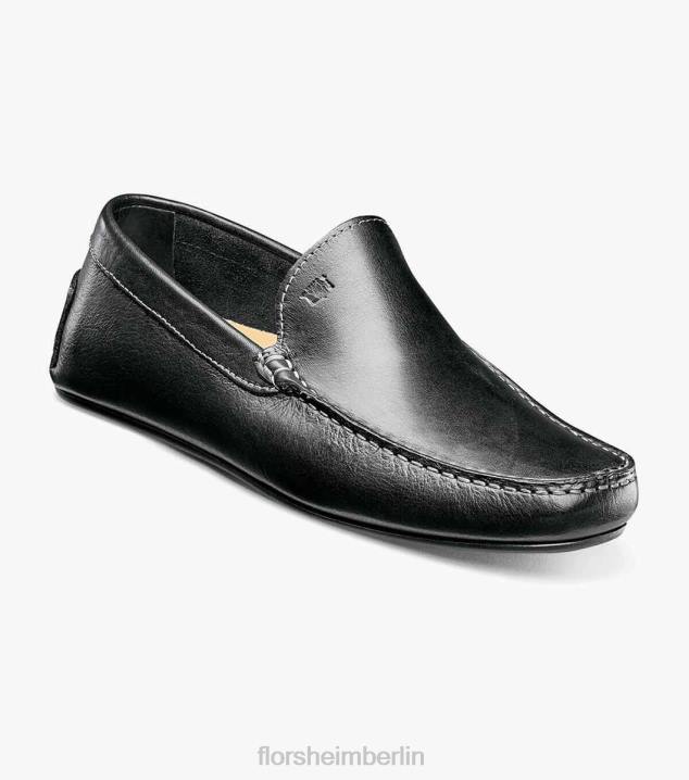 D280395 Schwarz Schuhwerk Männer Florsheim Komet Moc Toe venezianischer Fahrer