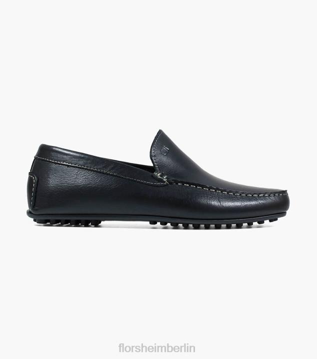 D280395 Schwarz Schuhwerk Männer Florsheim Komet Moc Toe venezianischer Fahrer