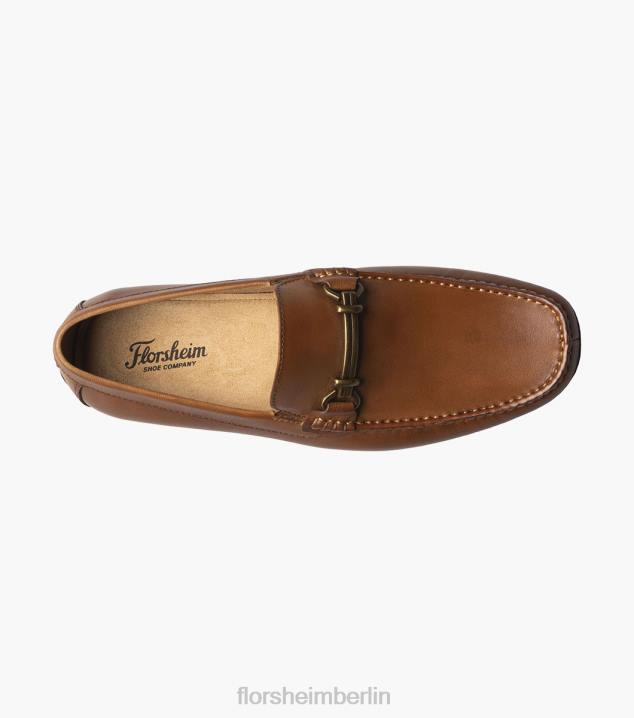 D28099 Cognac Schuhwerk Männer Florsheim Talladega Moc-Toe-Bit-Treiber